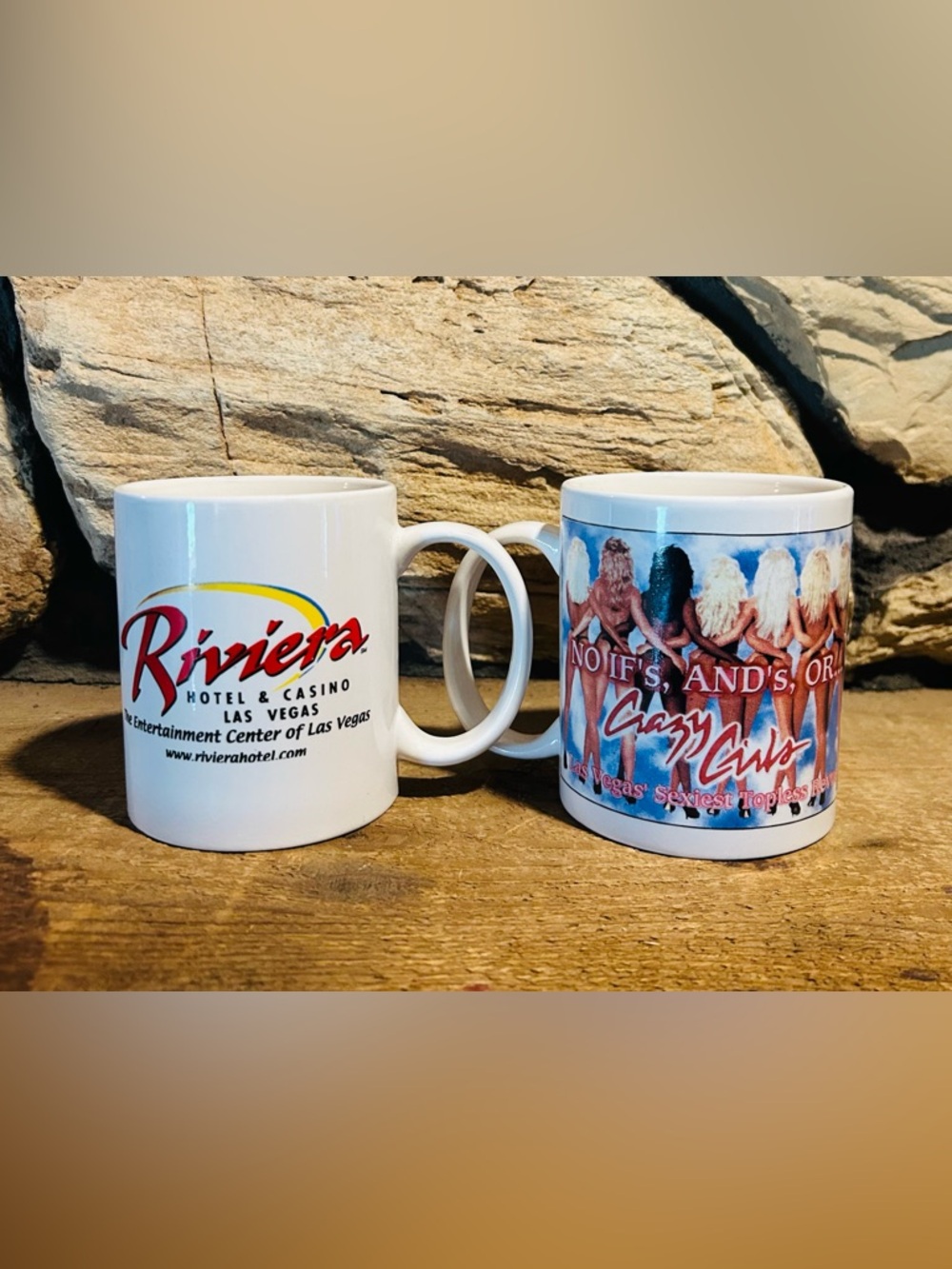 Vintage Historic Riviera Hotel & Casino Las Vegas Coffee Mug - New (Set of 2)